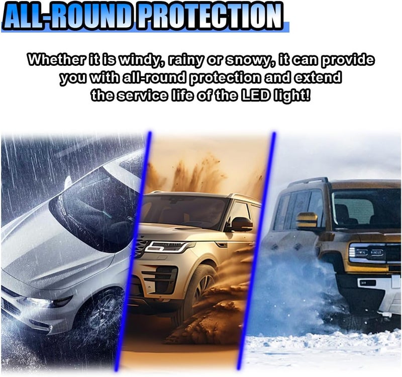 BDZMC 2PCS Car Headlight Cover, 75mm Headlight Dust Cover with 20mm Hole, Rubber Seal Protective Cover for H4 Bulb Housing Conversion, Auto Replacement Accessories for Cars, SUVs, Trucks (2.9inch) - Image 4